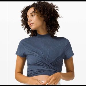 Lululemon Time to Restore Mock Neck Short Sleeve
